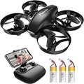 Potensic A20W Drone for Kids, Mini Drone with Camera 720P HD, RC Drone 3 Batteries, Altitude Hold, Headless Mode, Gravity Sensor, One Key Start Easy for Beginners