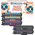 Inkalfa Compatible Toner Cartridge Replacement for Brother TN227 TN-227 TN223 TN 227 TN227BK HL-L3290CDW MFC-L3770CDW MFC-L3750CDW HL-L3270CDW HL-L3210CW Printer (TN-227BK/C/M/Y Hi