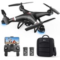 Holy Stone GPS Drone with 1080P HD Camera FPV Live Video for Adults and Kids, Quadcopter HS110G Upgraded Version, 2 Batteries, Altitude Hold, Follow Me and Auto Return, Easy to Use