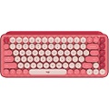 Logitech POP Mechanical Wireless Keyboard with Customizable Emoji Keys, Durable Compact Design, Bluetooth or USB Connectivity, Multi-Device, OS Compatible - Heartbreaker Rose