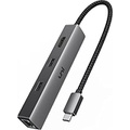 USB C Hub 6 in 1, uni USB-C Multiport Adapter [Thunderbolt 3/4 Compatible] 100W PD, 1Gbps Ethernet, 2 USB 3.0 Ports, 4K HDMI, USB C Data Port, for MacBook Pro/Air M1, XPS 13, and M