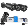 [Face Detection] Hiseeu H.265+ 5MP Wired Security Camera System, Surveillance DVR Kit w/ 4Pcs Security Cameras Outdoor Indoor, 1TB HDD, IP66 Waterproof, Human Detect & Remote Acces