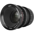 MEKE 65mm T2.2 Large Aperture Manual Focus Low Distortion 4K Mini Cine Lens Compatible with Sony E Mount APS-C Cameras and Super 35mm Camcorders FS5 FS7 FX30