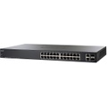 CISCO DESIGNED Cisco SF220-24P Smart Switch 24 Fast Ethernet Ports 2 Gigabit Ethernet (GbE) Uplinks 180W PoE Limited Lifetime Protection (SF220-24P-K9-NA)
