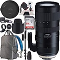 Tamron SP 70-200mm F/2.8 Di VC USD G2 Lens for Nikon F Mount AFA025N-700 Pro Bundle with Tamron TAP-in Console + 77mm Deluxe Filter Kit and Deco Gear Photography Backpack