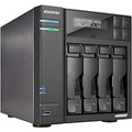 Asustor Lockerstor 4 Gen2 AS6704T - 4 Bay NAS, Quad-Core 2.0 GHz CPU, 4 M.2 NVMe Slots, Dual 2.5GbE, Upgradable to 10GbE, 4GB DDR4 RAM, Network Attached Storage (Diskless)