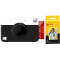 Zink Kodak PRINTOMATIC Digital Instant Print Camera (Black) with Kodak 2?x3? Premium Photo Paper (50 Sheets)