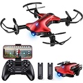 Spacekey Drone with 1080P HD Camera for Adults, Remote Control Drone for Kids Beginners, Drones Quadcopter with WiFi FPV Live Video, Foldable Drones with Gravity Control, One-key Return, 2