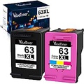 Valuetoner Remanufactured Ink Cartridge Replacement for HP 63 XL 63XL to use with Envy 4520 4512 4516 Officejet 5255 5258 4650 3830 3833 4655 Deskjet 1112 2132 3630 3632 3634 (1 Bl