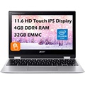 Acer 11.6 Touchscreen Convertible Spin 311 Chromebook Laptop, 32GB Storage, Silver (CP311-3H-K23X)