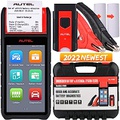 Autel Battery Tester MaxiBAS BT608 (E), 2023 Upgraded of BT508/ BT506, All System Diagnostic as MK808S/ MK808, Battery Registration, Adaptive Conductance, 100-3000CCA Battery Test,