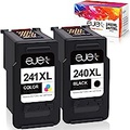 ejet Remanufactured 240XL Ink Cartridge Replacement for Canon 240XL 241XL Combo Pack 240 Ink for Pixma MG3620 TS5120 MG2120 MG3520 MX452 MX512 MX532 MX472 Printer(1*240XL Black, 1*