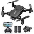 KIDOMO Mini Drone for Kids 8-12 with Camera - 1080P HD Foldable RC Drone for Beginners, Gesture Control, One Key Taking Off/Landing, Headless Mode, Altitude Hold, Trajectory Flight, 360°