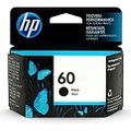 HP 60 Black Ink Cartridge Works with DeskJet D1660, D2500, D2600, D5560, F2400, F4200, F4400, F4580; ENVY 100, 110, 120; PhotoSmart C4600, C4700, D110a Series CC640WN