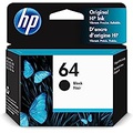 Original HP 64 Black Ink Cartridge Works with HP ENVY Inspire 7950e; ENVY Photo 6200, 7100, 7800; Tango Series Eligible for Instant Ink N9J90AN