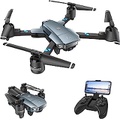 UranHub UF500 Foldable Drone with Camera for Adults 1080P HD Camera FPV WiFi RC Quadcopter for Beginners w/Optical Flow Positioning, Voice Control, Gesture Control, Circle Fly, Tra