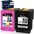 Valuetoner Remanufactured Ink Cartridges Replacement for HP 65XL 65 XL Combo Pack N9K04AN for Envy 5055 5052 5058 DeskJet 3755 2655 3720 3722 3723 3752 3758 2652 2624 High Yield (1
