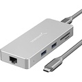 SABRENT USB C Hub,9 in 1 to HDMI 2.0 4K 30Hz Adapter with 1 Gbps RJ45 Ethernet,Pd Type C Pass Through Charging Port, SD/MicroSD, 2 USB 3.1 Ports, Laptop Docking Station MacBook(HB-