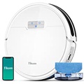 Robot Vacuum and Mop Combo 2 in 1, 4500Pa Strong Suction, Tikom G8000 Pro Robotic Vacuum Cleaner, 150mins Max, Wi-Fi, Self-Charging, Good for Pet Hair, Carpet, Hard Floor