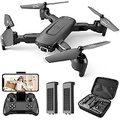 DRONEEYE 4DV12 Mini Drone with Camera for Adults Kids,1080P Camera FPV Foldable RC Quadcopter,Drone for beginners,Altitude Hold, Headless Mode,3D Flips,App Control,Trajectory Flight,2 Batte