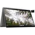 HP X360 2 in 1 Laptop 14 Touch-Screen FHD IPS Chromebook, Intel Core i3-1115G4 (Beats i5-1031G1), 8GB RAM, 128GB NVMe SSD, Backlit KB, Fingerprint Reader, Metal Body + TiTac Card (