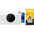 Kodak PRINTOMATIC Digital Instant Print Camera (Grey) with Kodak 2?x3? Premium ZINK Photo Paper (50 Sheets)