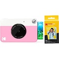 Zink Kodak PRINTOMATIC Digital Instant Print Camera (Pink) with Kodak 2?x3? Premium Photo Paper (50 Sheets)