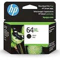 HP 64XL Black High-yield Ink Cartridge Works with HP ENVY Inspire 7950e; ENVY Photo 6200, 7100, 7800; Tango Series Eligible for Instant Ink N9J92AN