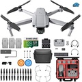 KDJ DJI Mavic Air 2 Fly More Combo - Drone Quadcopter UAV with 48MP Camera, 3 batteries, Case, 128gb SD Card, Lens Filters, Landing pad Kit with Must Have Accessories