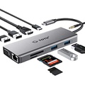 USB C Hub, Type C Hub, TOTU 11-in-1 Adapter with Ethernet, 4K USB C to HDMI, VGA, 2 USB3.0 2 USB2.0, Micro SD/TF Card Reader, Mic/Audio, USB-C Pd 3.0, Compatible for Mac Pro and Ot