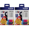 Brother LC-2013PKS Ink Cartridge (Cyan, Magenta, Yellow 2-Pack) in Retail Packaging