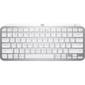 Logitech MX Keys Mini Minimalist Wireless Illuminated Keyboard, Compact, Bluetooth, Backlit, USB-C, Compatible with Apple macOS, iOS, Windows, Linux, Android, Metal Build - Pale Gr