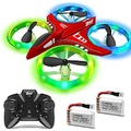 Dwi Dowellin 4.9 Inch Mini Drone for Kids Crash Proof LED Lights One Key Take Off Landing Flips RC Remote Control Small Drones Toys for Beginners Boys and Girls Adults Nano Quadcop