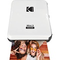 KODAK All-New Mini 3 Square Instagram Size Bluetooth Portable Photo Printer with 4PASS Technology - White