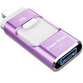 USB Flash Drive 1TB, Sttarluk Photo Stick USB 3.0 Pen Drive for iPhone/iPad External Storage Memory Stick Compatible with iPad/iPod/Mac/Android/PC (1TB Purple)