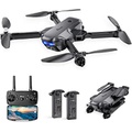 Potensic P4 Foldable Drone with Camera for Adults Beginners, FPV 1080P HD WiFi Remote Control Quadcopter with 40 Mins 2 Batteries, Altitude Hold, Gravity Control, Trajectory Flight