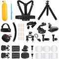 AKASO Outdoor Sports Action Camera Accessories Kit 42 in 1 EK7000/ EK7000 Pro/Brave 4/ Brave 7 LE/Brave 7/ Brave 8/ V50X/ V50 Pro/ V50 Elite/Go Pro Hero 11 10 9