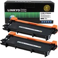 LINKYO Compatible Toner Cartridge Replacement for Brother TN660 TN630 TN-660 (2-Pack, High Yield, Design V3)