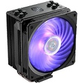 Cooler Master Hyper 212 Black Edition RGB CPU Air Cooler, SF120R RGB Fan, Anodized Gun-Metal Black, Brushed Nickel Fins, 4 Copper Direct Contact Heat Pipes for AMD Ryzen/Intel LGA1