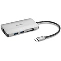 Kensington UH1400P USB-C 8-in-1 Driverless Mobile Hub with 85W Power Charging for USB-C Laptops (K33820WW)