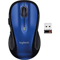 Logitech M510 Wireless Computer Mouse ? Comfortable Shape with USB Unifying Receiver, with Back/Forward Buttons and Side-to-Side Scrolling, Blue