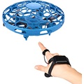CANOPUS Hand Drone for Kids, Wrist Watch Remote Control, Blue UFO-Type Mini Drone with USB Cable, Drone with 360° Rotating Capability and LED Lights, Great Gift for Boy and Girl Ki