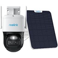 REOLINK TrackMix LTE+SP - 4G Cellular Security Camera Outdoor, No WiFi Needed, 2K PTZ Camera with Auto Tracking, 6X Hybrid Zoom, Wireless Solar Powered, Color Night Vision with Spo