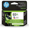 HP 65XL Tri-color High-yield Ink Cartridge Works with HP AMP 100 Series, HP DeskJet 2600, 3700 Series, HP ENVY 5000 Series Eligible for Instant Ink N9K03AN