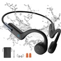 Dnniakm Bone Conduction Headphones Swimming, Underwater Headphones for Swimming, Built-in 32G Memory IPX8 Waterproof, Wireless Bluetooth 5.3 Open Ear Headphones for Running, Cyclin