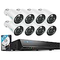 REOLINK 12MP Security Camera System Commercial, 8pcs H.265 12MP PoE Security Cameras Wired Outdoor, Person Vehicle Pet Detection, Spotlight Color Night Vision, 16CH NVR 4TB HDD, RL