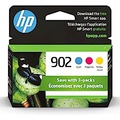 Original HP 902 Cyan, Magenta, Yellow Ink Cartridges (3-pack) Works with HP OfficeJet 6950, 6960 Series, HP OfficeJet Pro 6960, 6970 Series Eligible for Instant Ink T0A38AN