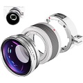 NEEWER Wide Angle Lens Compatible with Sony ZV1 Camera, 2 in 1 18mm HD Wide Angle & 10x Macro Additional Lens with Extension Tube, Bayonet Mount Lens Adapter, Cleaning Cloth (White
