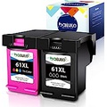 batuto Remanufactured For HP Ink 61 Replacement for HP 61 Black Ink Cartridge To Use For Envy 4500 5530 Deskjet 1000 1010 1050 1510 2050 2050A 2510 2540 OfficeJet 4630 With 61 Ink