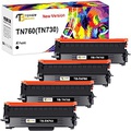 Toner Bank Compatible TN760 TN730 Toner Cartridge Replacement for Brother TN760 TN-760 TN-730 TN 760 730 for MFC-L2710DW MFC-L2750DW HL-L2395DW DCP-L2550DW HL-L2370DW L2390DW Print